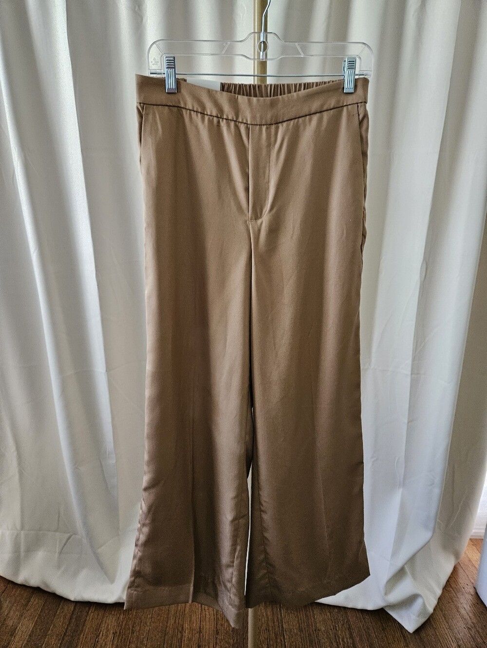 Banana Republic Brown Ruched 2-Piece Pants Suit Small Petite XS Petite - Picture 5 of 9